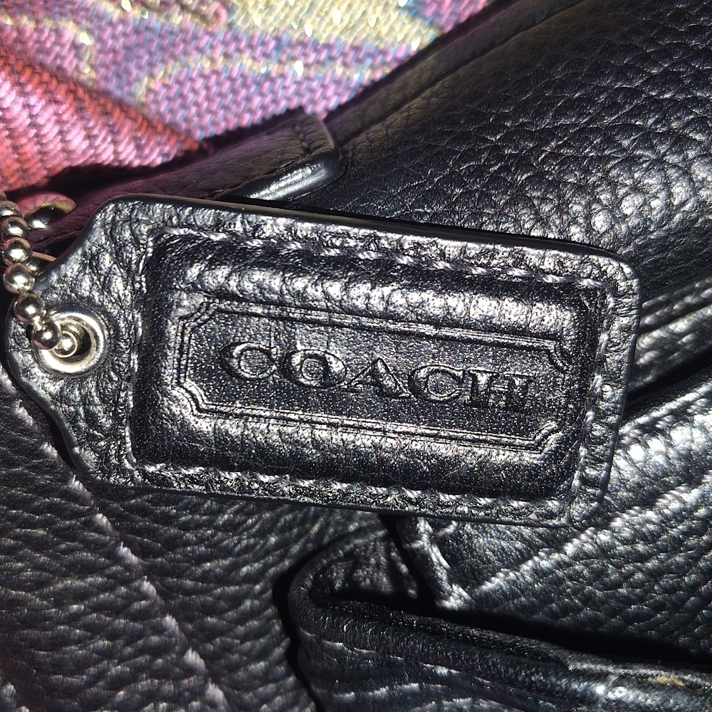 Coach Black Leather Crossbody Bag - Picture 2 of 6